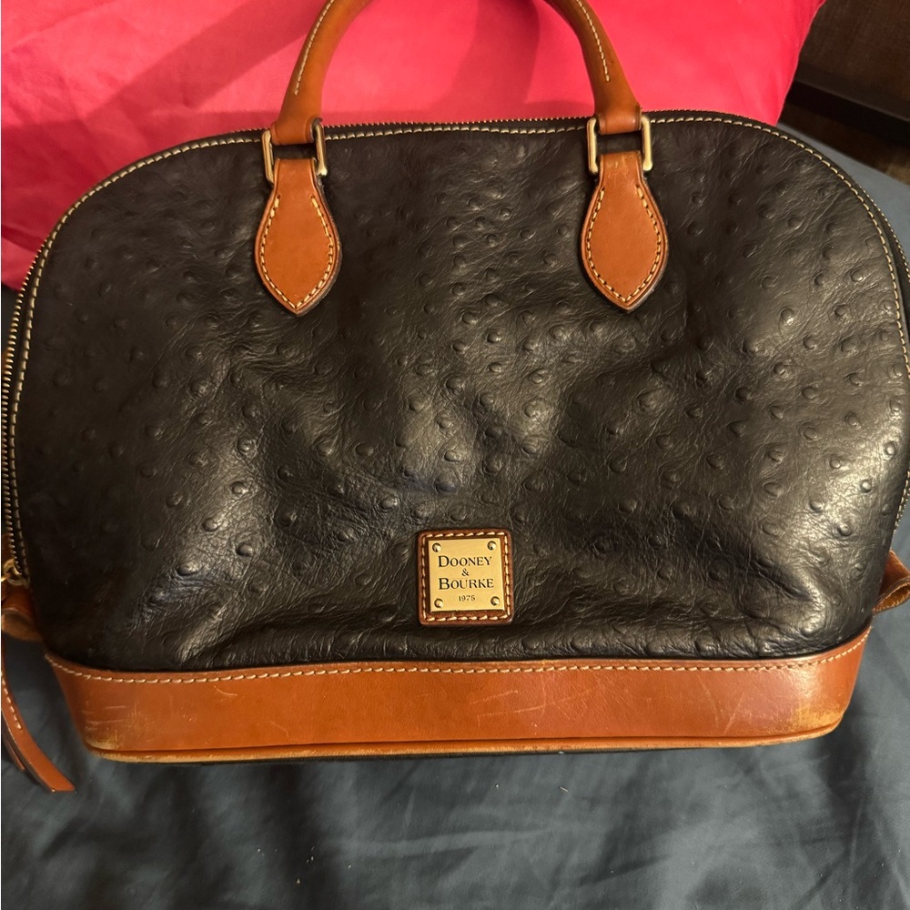 Dooney & Burke ostrich bag, excellent used condition. I’m asking $80 firm